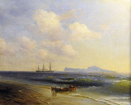 "Море у острова Капри" (1876), И.К.Айвазовский