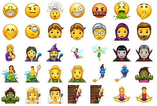 Новые Emoji выйдут уже в этом июне!