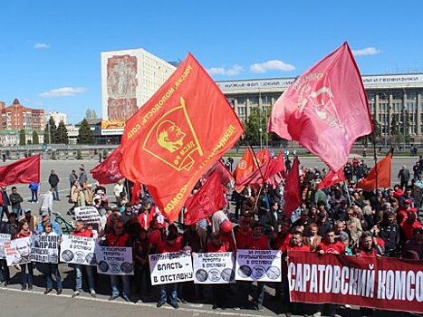 Ольга Алимова на митинге КПРФ в Саратове: «Как мы ненавидим это государство»