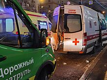 В Новосибирске машина скорой помощи попала в аварию