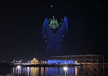 Более 1000 дронов создали в небе инсталляцию над Нижневолжской набережной