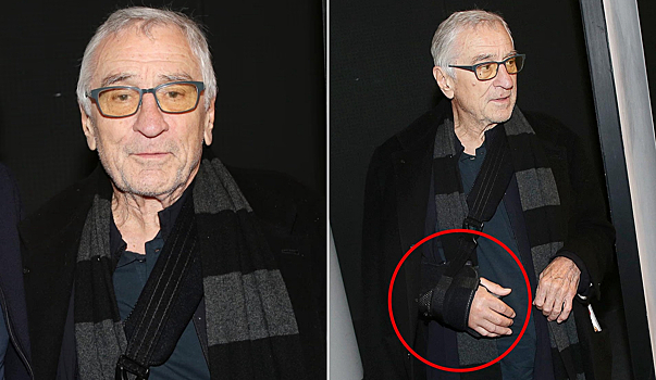 Поклонники обеспокоены состоянием здоровья 82-летнего Роберта Де Ниро из-за повязки на руке