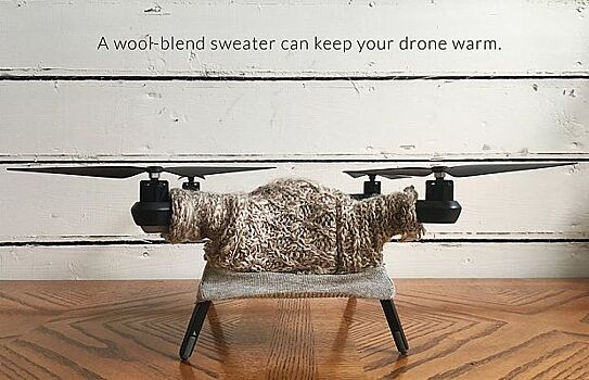 Американское ателье шьет свитера для замерзших дронов