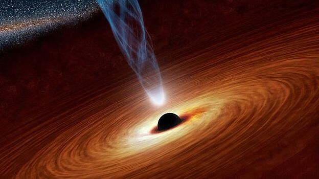 Сверхмассивную черную дыру выбросило из центра ее галактики
