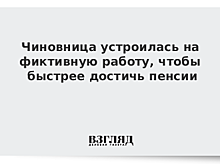 Чиновница решила схитрить ради быстрого выхода на пенсию