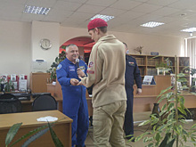Герой России Федор Юрчихин провел открытый урок для юнармейцев и студентов в Красноярске