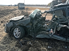 В Воронежской области Toyota столкнулась с «КамАЗом»: погибли три человека