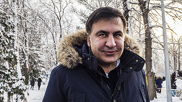 "Чем бы дитя не тешилось": Саакашвили соорудил себе «трон»