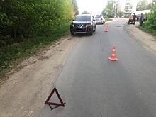 Под Орлом пьяный мотоциклист без прав врезался в иномарку