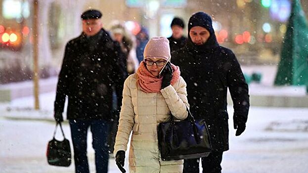 Высота снега в Москве достигла 11 см