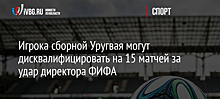 Игрока сборной Уругвая могут дисквалифицировать на 15 матчей за удар директора ФИФА