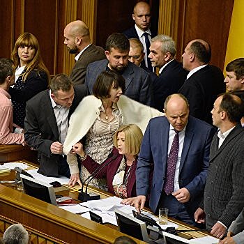 Украинские депутаты кроют друг друга матом