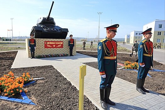 Под Белгородом открыли памятник Т-34