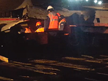 Mercedes столкнулся с фурой на юго-востоке Москвы