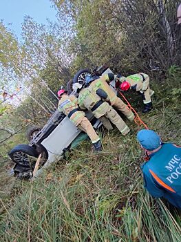 Спасатели Удмуртии деблокировали мужчину, зажатого в машине после ДТП