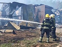 Пожар на складе в подмосковном Раменском потушили