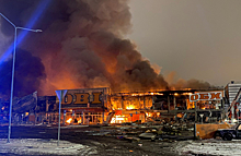 «Столб дыма видно издалека». В Москве сгорел гипермаркет OBI в «Меге Химки»