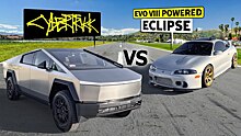 Видео: старый Mitsubishi Eclipse бросил вызов Tesla Cybertruck в гонке по прямой