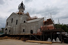 На храмовом комплексе в честь Казанской иконы Божией Матери ведутся работы сразу по двум объектам