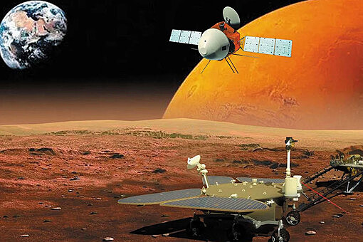 Китайский аппарат впервые успешно сел на Марс