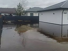 В деревне Неелово-2 Псковского района произошло подтопление