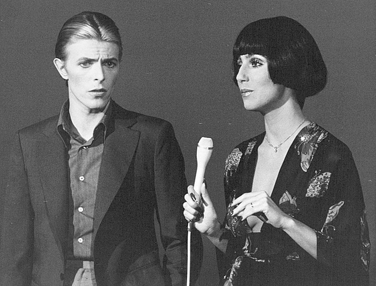 Дэвид Боуи и Шер на её шоу, 1975 год