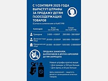 За продажу газовых баллончиков детям штрафы вырастут в десятки раз