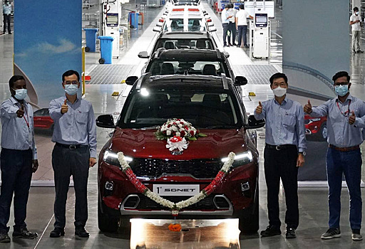 ?Началась сборка кросса Kia Sonet за 700 тыc. рублей