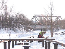 В Ивантеевке Городского округа Пушкинский началось благоустройство зоны отдыха на берегу реки Уча