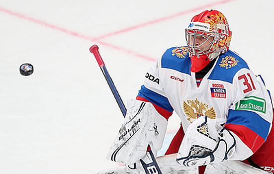 Самонов будет защищать ворота сборной России по хоккею в матче Евротура против финнов