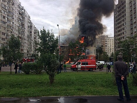 Пожар площадью 150 кв. м произошел в кафе на юго-западе Москвы