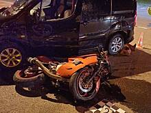 В Москве на улице Стартовой мотоцикл столкнулся с автомобилем