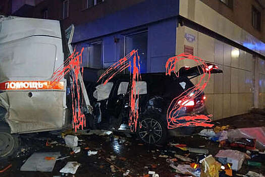 Тренер ММА Гаджимурадов на BMW снес скорую помощь в Белгороде и попал на видео