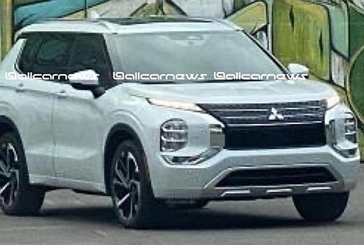 Новый Mitsubishi Outlander сфотографировали без камуфляжа