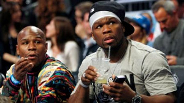 Флойд Мэйуэзер дерётся с таксистом, превращает бокс в цирк — 50 Cent