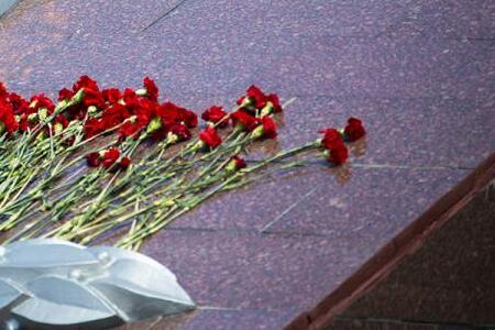 Во Владивостоке у Вечного огня мемориала «Боевая слава Тихоокеанского флота» провели торжественный митинг