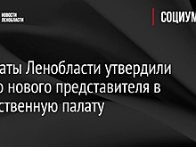 Депутаты Ленобласти утвердили своего нового представителя в Общественную палату