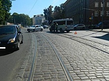 На пр. Мира в ДТП с маршруткой пострадала пассажирка