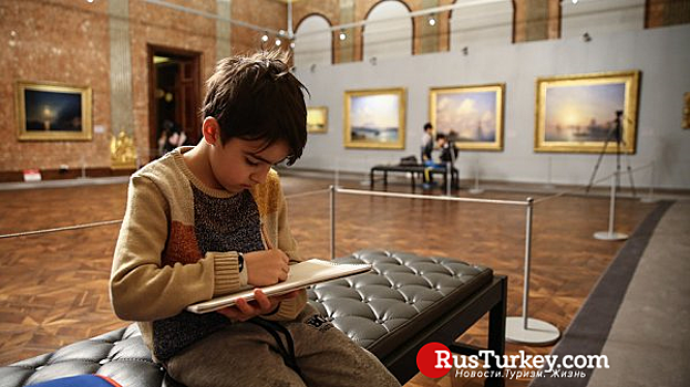 Турецкие дети пишут картины Айвазовского