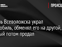 Житель Всеволожска украл автомобиль, обменял его на другой, который потом продал