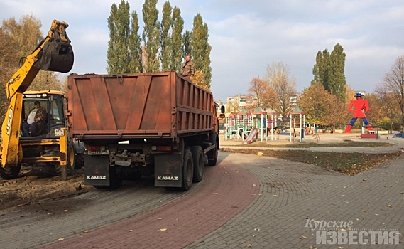 В Курске началась реконструкция детской площадки «Гулливер»