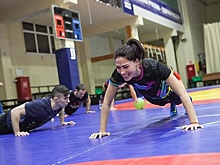 Чемпионы мира по самбо провели зарядку для жителей Реутова