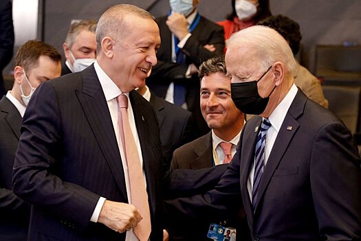 СМИ: Байден и Эрдоган обменялись любезностями перед саммитом