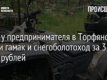 Фото: у предпринимателя в Торфяном украли гамак и снегоболотоход за 350 тысяч рублей