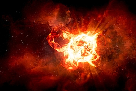 Затухание супергигантской звезды объяснили выбросами газов