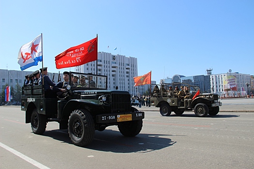 В Хабаровске состоялся главный парад Победы в Восточном военном округе