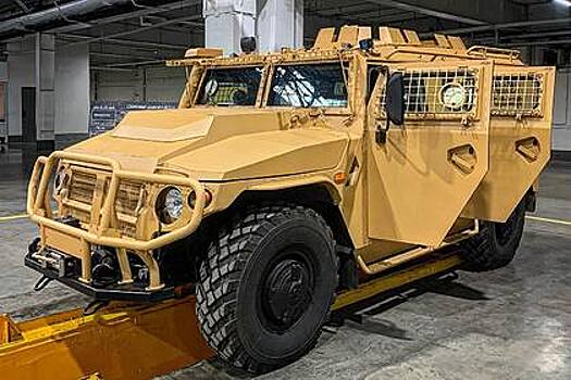 В России показали праворульный бронеавтомобиль «Тигр»