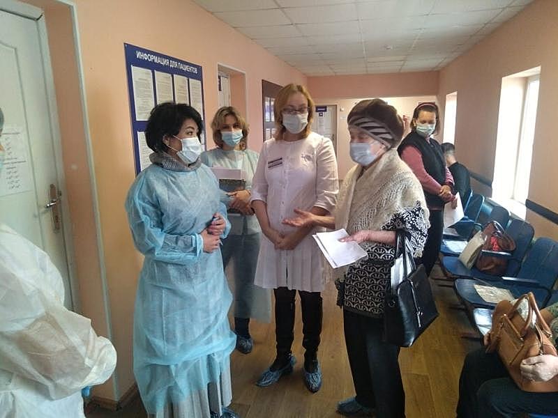 Ванчикова проверила работу больниц Читинского района в условиях COVID-19