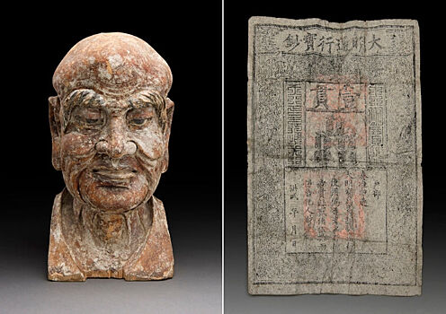 В Австралии в деревянной статуе найдена купюра времен династии Мин