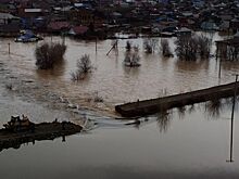Уровень воды реки Урал в Орске начал спадать